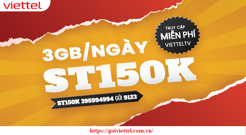 đăng ký gói st150k viettel