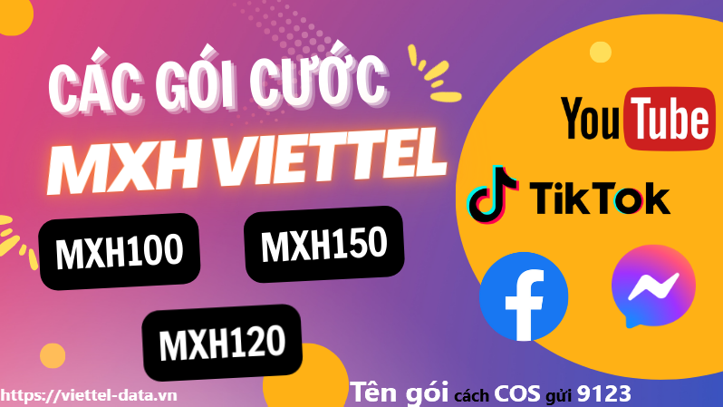 Tổng hợp gói cước ưu đãi mạng xã hội của Viettel năm 2023