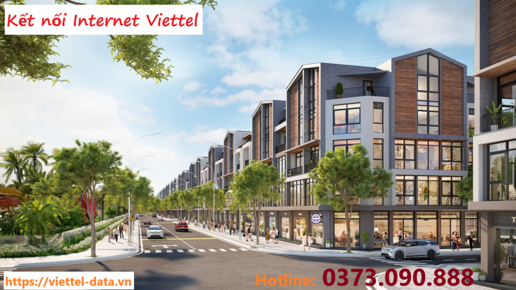 Dịch vụ cap quang Internet Viettel KBT shophouse Vinhomes Ocean Park